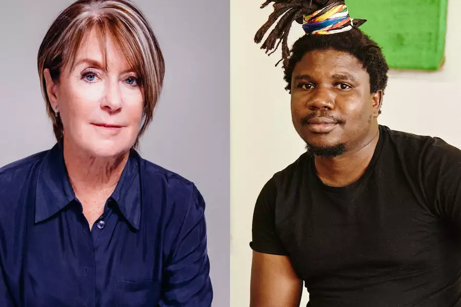 Composite image of Alvaro Barrington (right) and Suzanne Lacy (left)