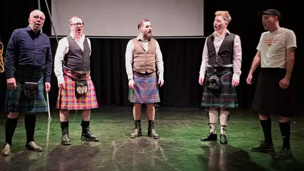 Photo of Sherpa K members on stage